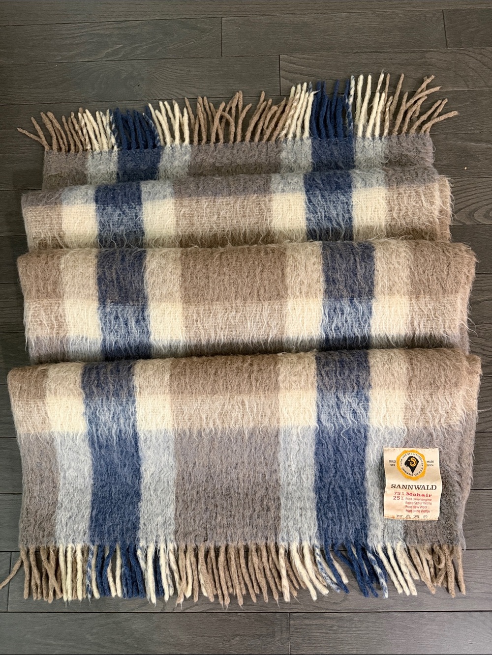 Vintage Sannwald Throw Blanket